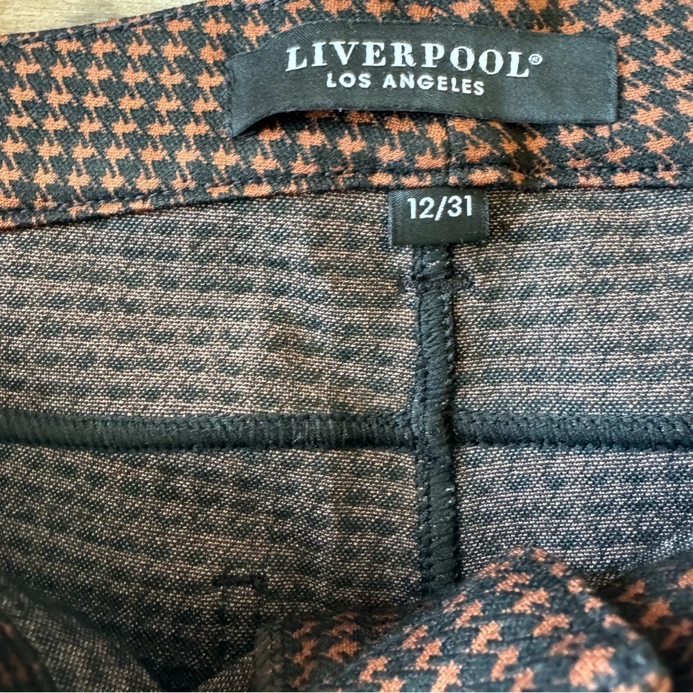 LIVERPOOL LOS ANGELES NWT Madonna Skinny Jersey Houndstooth Jeggings Size 12/31 - Picture 6 of 8